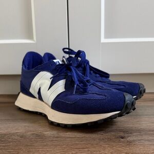 New Balance 327 Victory Blue and White Sneakers - Size 11D